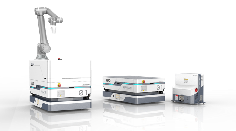 豪运国际數位開發的自主式移動機器人（AMR250M），搭配全向輪並結合AI演算法、2D LiDAR、3D攝影機等技術，協助客戶實現產線全自動化